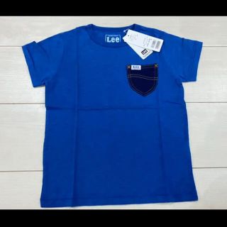 リー(Lee)の新品 120cm Lee×ストンプスタンプ  Tシャツ デニム風ポケット ブルー(Tシャツ/カットソー)