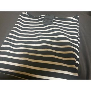 コモリ(COMOLI)のoutil ボーダーバスクシャツ 3 Black × White genre別注(Tシャツ/カットソー(七分/長袖))