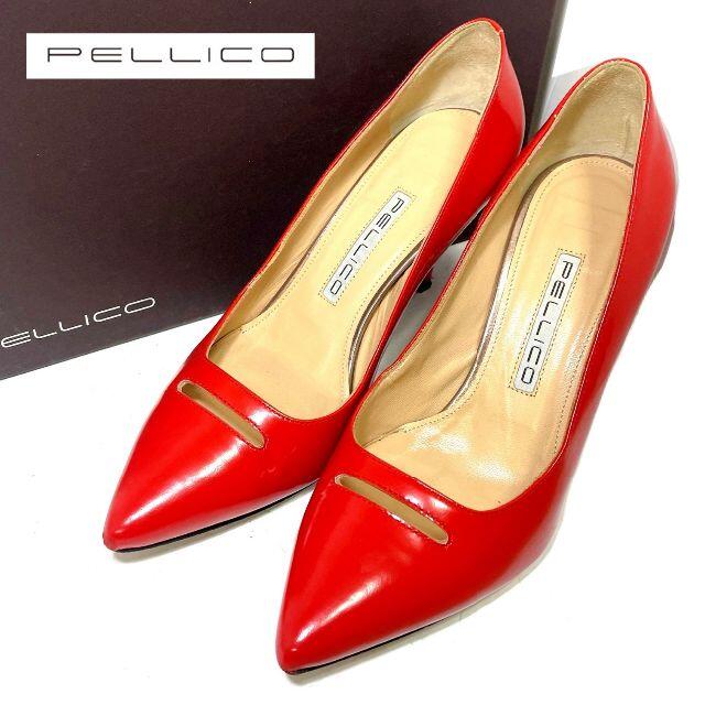 PELLICO - 美品 PELLICO ペリーコ 35 アネッリ パンプス テラコッタの