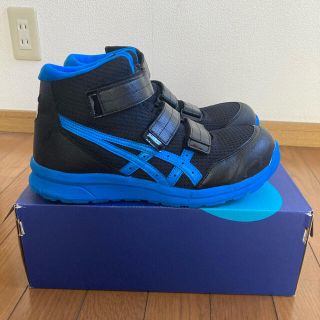 アシックス(asics)のアシックス安全靴(ブラック&ブルー)(スニーカー)