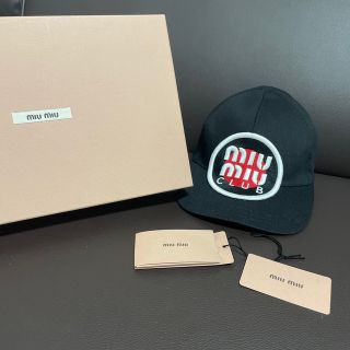 ミュウミュウ(miumiu)の最終値下げ　未使用タグ・箱あり　miumiu キャップ(キャップ)