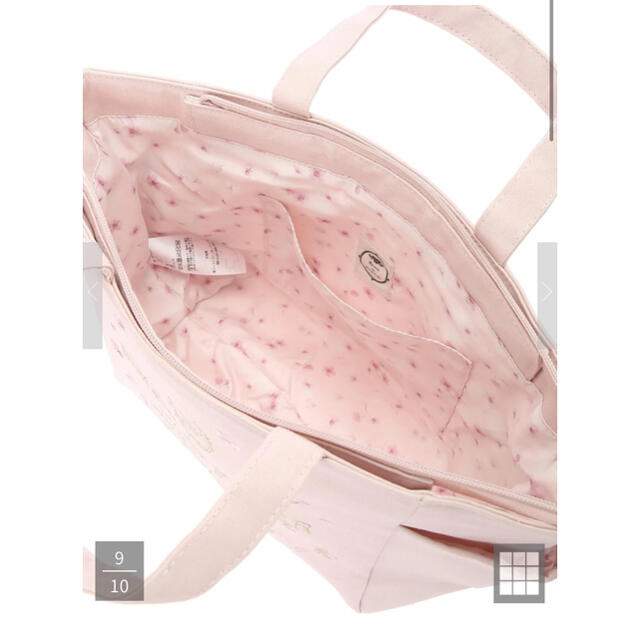 Maison de FLEUR(メゾンドフルール)のメゾンドフルール　桜サイドポケットSトートバッグ レディースのバッグ(トートバッグ)の商品写真