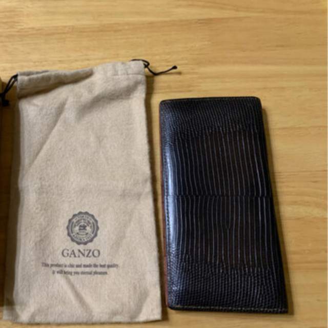 GANZO - ガンゾ GANZO リザード５ ファスナー小銭入れ付き長財布 定価