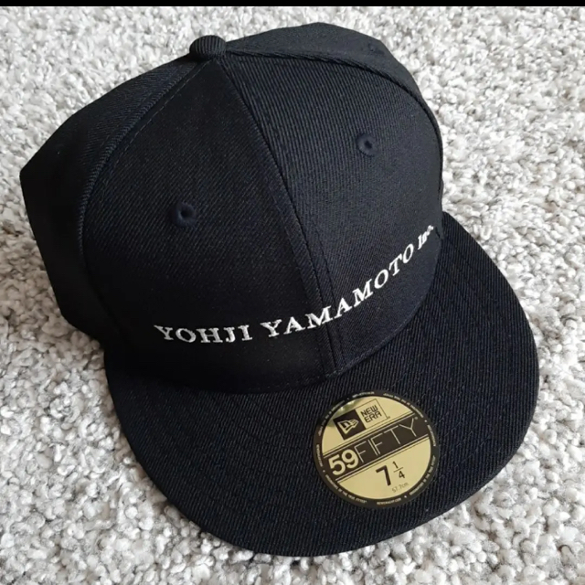 ヨウジヤマモト ニューエラ キャップ 野球帽 帽子 7.5 59.6cm 黒