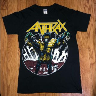 ギルタン(GILDAN)のANTHRAX アンスラックス　バンドTシャツ　黒　Ｓ(Tシャツ/カットソー(半袖/袖なし))