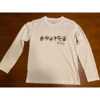 スノーピーク(Snow Peak)の【美品】スノーピークロンT  白Ｌサイズ(Tシャツ/カットソー(七分/長袖))