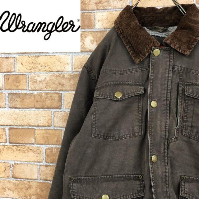 Wrangler(ラングラー)の専用2点☆ダックジャケット　エルボーパッチ　裏ボア　襟コーデュロイ メンズのジャケット/アウター(その他)の商品写真