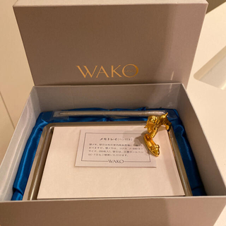 WAKO GINZA メモ帳 メモトレイ ポールペン付き　インクあり