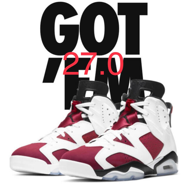 NIKE AIR JORDAN 6 カーマイン　carmine