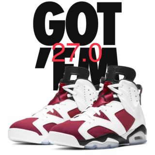 ナイキ(NIKE)のNIKE AIR JORDAN 6 カーマイン　carmine(スニーカー)