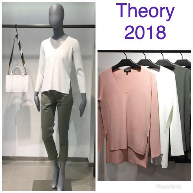 theory(セオリー)のなは様専用　Theory Crepe Knit Ellynalia V 2018 レディースのトップス(ニット/セーター)の商品写真