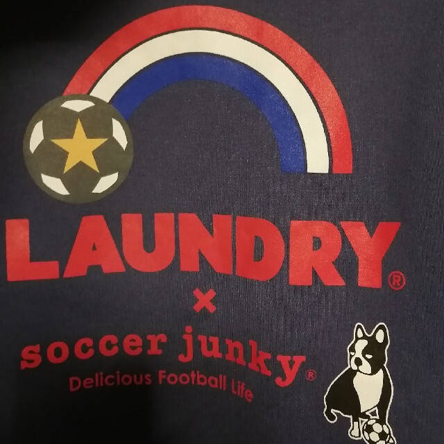 LAUNDRY(ランドリー)のサッカージャンキー✗ランドリー　コラボ　ネイビー スポーツ/アウトドアのサッカー/フットサル(ウェア)の商品写真