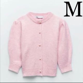 ザラ(ZARA)の本日削除☆【新品未使用】ZARA パールボタン付きジャケット M(カーディガン)