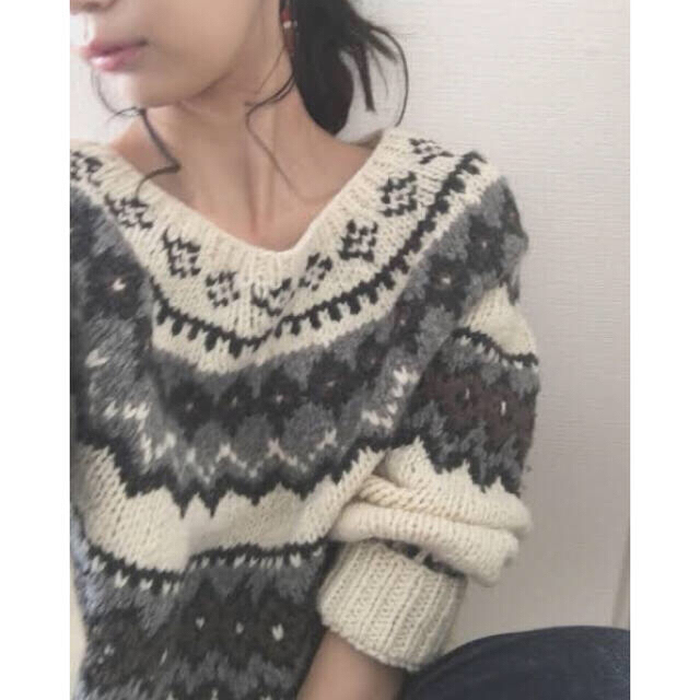 roku 6  ノルディックニット knit