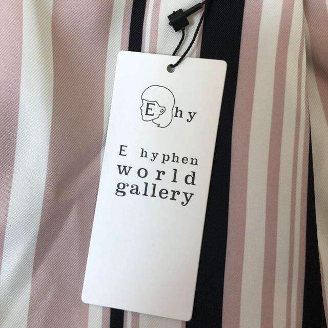 E hyphen world gallery(イーハイフンワールドギャラリー)のE hyphen world gallery ストライプ ワイドパンツ レディースのパンツ(カジュアルパンツ)の商品写真