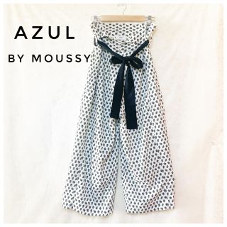 アズールバイマウジー(AZUL by moussy)の【足長効果のハイウエスト】アズールバイマウジーワイドパンツ(カジュアルパンツ)