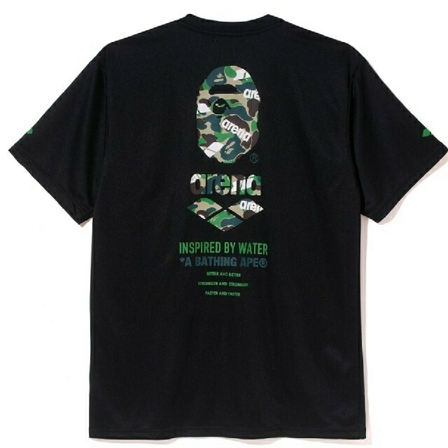 A BATHING APE BAPE ARENA LOGO TEE M 黒 XL