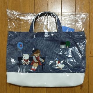 新品・タグつき　ファミリア　デニムバッグ