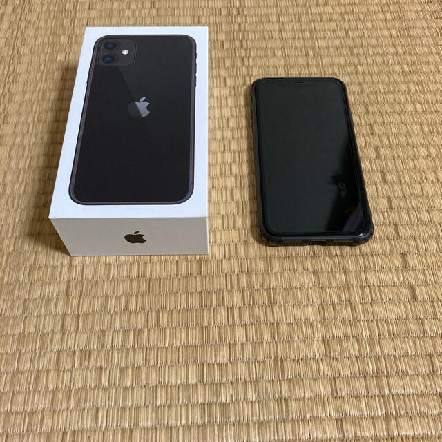 iPhone11 64GB BLACK SIMフリースマホ/家電/カメラ