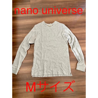 ナノユニバース(nano・universe)のナノユニバース　長袖　カットソー　グレー　Mサイズ(Tシャツ/カットソー(七分/長袖))