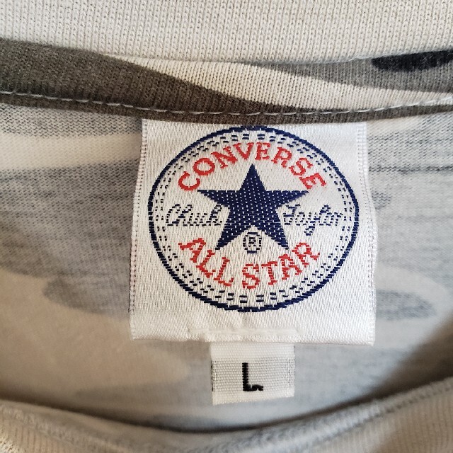 CONVERSE(コンバース)のTM78 古着  CONVERSE コンバース  プリント Tシャツ  迷彩 メンズのトップス(Tシャツ/カットソー(半袖/袖なし))の商品写真