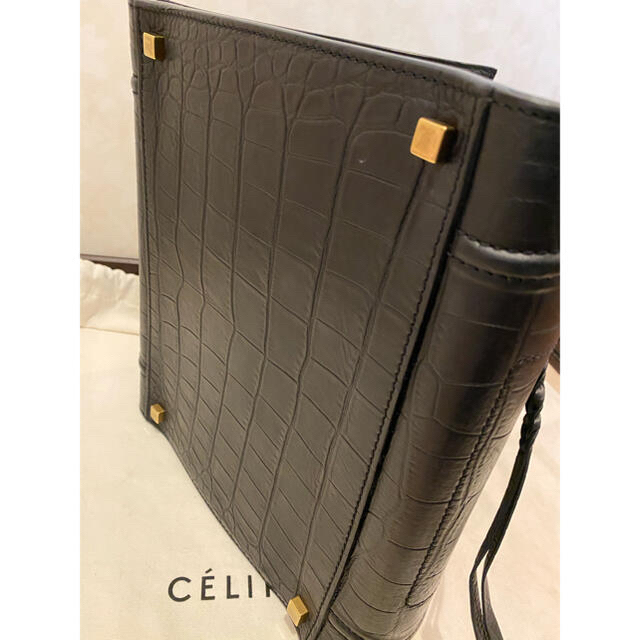 celine(セリーヌ)のセリーヌラゲージファントムクロコ型押しブラック レディースのバッグ(トートバッグ)の商品写真