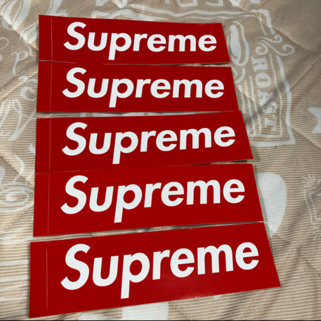 Supreme(シュプリーム)のsupreme box logo ステッカー　5枚セット 自動車/バイクのバイク(ステッカー)の商品写真