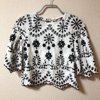 ザラ(ZARA)の【ZARA】レースブラウス(シャツ/ブラウス(半袖/袖なし))