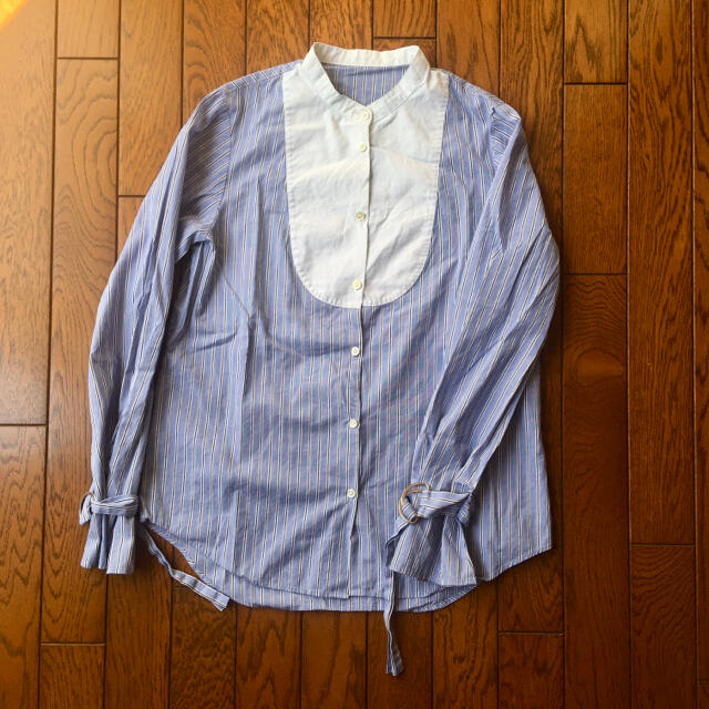 Demi-Luxe BEAMS(デミルクスビームス)の最終価格　Demi-Luxe BEAMS トーマスメイソンスタンドカラーシャツ レディースのトップス(シャツ/ブラウス(長袖/七分))の商品写真