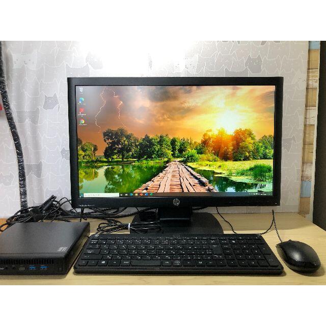 HP(ヒューレットパッカード)の超コンパクトデスクトップ> EliteDesk 800 G2① スマホ/家電/カメラのPC/タブレット(タブレット)の商品写真