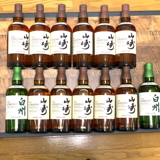 選ぶなら サントリー - 山崎 700ml.11本 白州 700ml.2本 ウイスキー