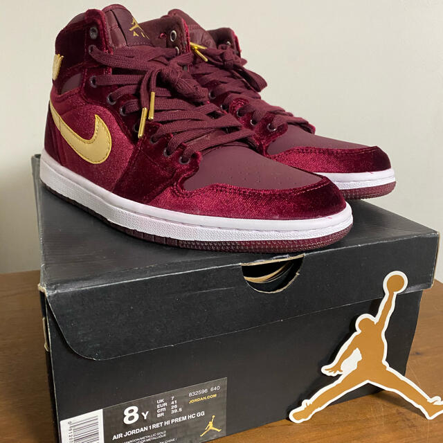 26cm Nike aio jordan 1 heiress gg velvetスニーカー