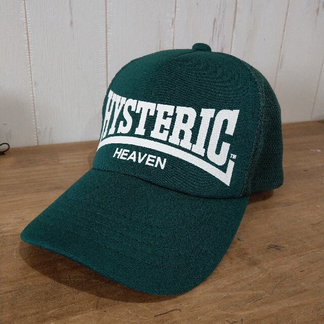 HYSTERIC GLAMOUR(ヒステリックグラマー)の【美品】ヒステリックグラマー　キャップ  メンズ  グリーン メンズの帽子(キャップ)の商品写真