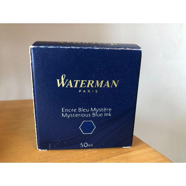 Waterman(ウォーターマン)のWATAERMAN INK Mysterious Blue ウォーターマンインク インテリア/住まい/日用品の文房具(ペン/マーカー)の商品写真