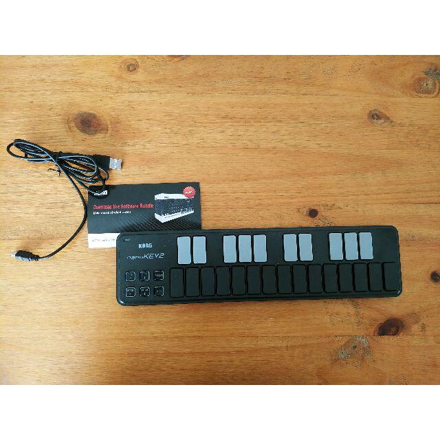 KORG(コルグ)のkorg nanokey2　美品　バンドルコード未使用　midiキーボード 楽器のDTM/DAW(MIDIコントローラー)の商品写真