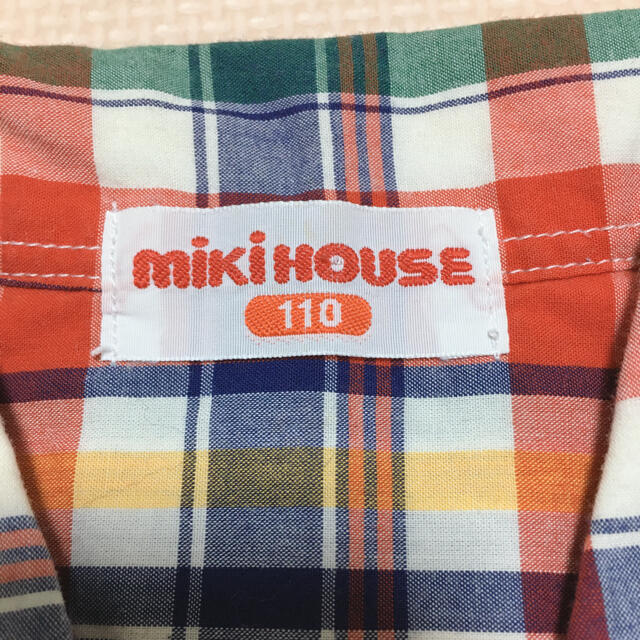 mikihouse(ミキハウス)のミキハウス　チェックシャツ キッズ/ベビー/マタニティのキッズ服男の子用(90cm~)(ブラウス)の商品写真