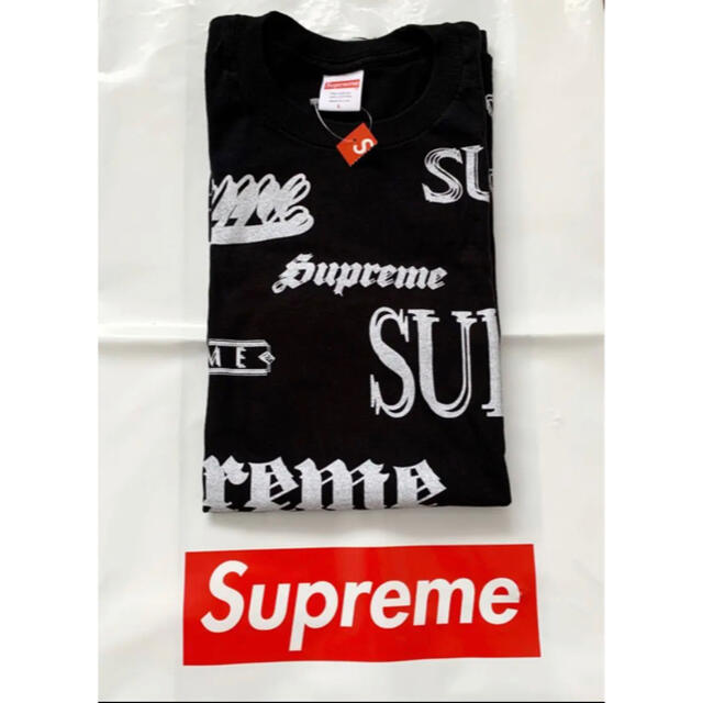 【新品タグ付】supreme multi logo tee 黒 Lサイズ