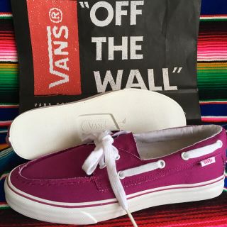 ヴァンズ(VANS)のVANSバンズUS限定激レア　キャンバス　マリン　デッキ　シューズ　27.0cm(デッキシューズ)