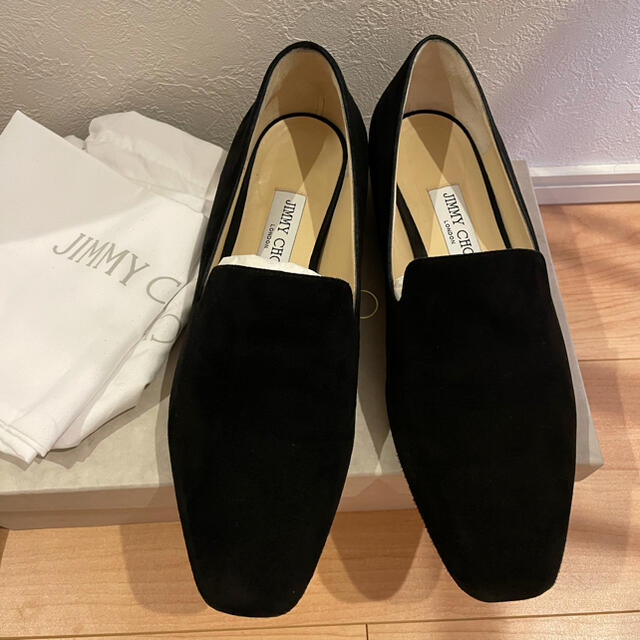 JIMMY CHOO(ジミーチュウ)のjimmy choo スエードパンプス　ローファー　バレエシューズ　 レディースの靴/シューズ(バレエシューズ)の商品写真