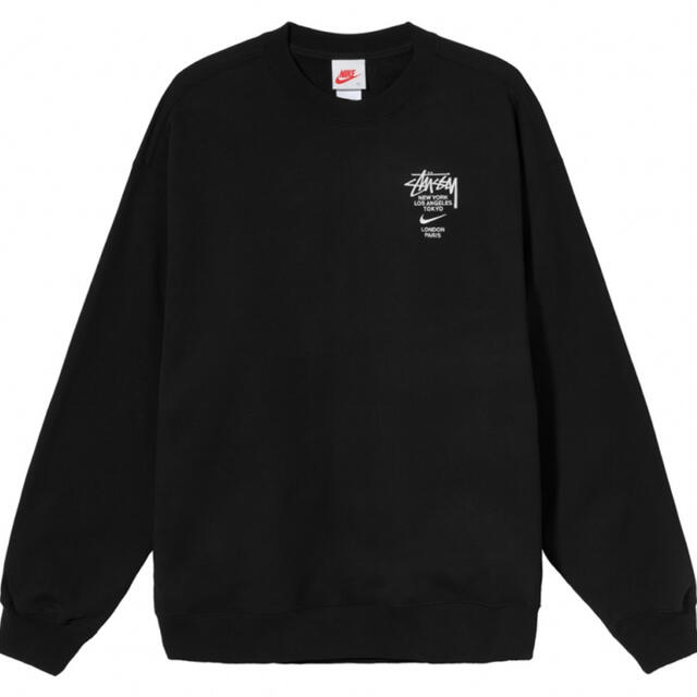 STUSSY NIKE NRG ZR CREW FLEECE BLACK L