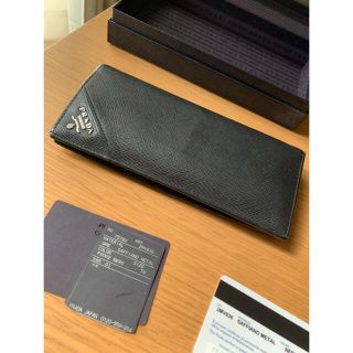 プラダ(PRADA)のPRADA プラダ メンズ  サフィアーノレザー財布  長財布　阪急メンズ館購入(長財布)