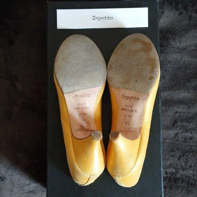 repetto(レペット)の【repetto/レペット】ヒール付 バレエパンプス/36サイズ レディースの靴/シューズ(ハイヒール/パンプス)の商品写真