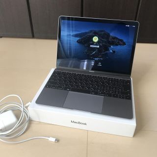 アップル(Apple)のMacBook 12inch Space Gray 2017mid (ノートPC)