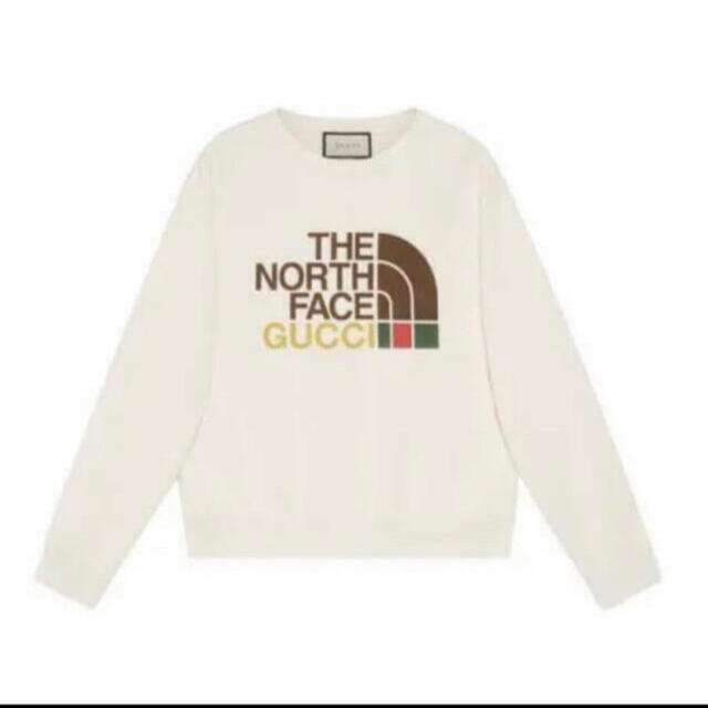 Gucci(グッチ)のgucci × the north face スウェットシャツ　Lサイズ レディースのトップス(トレーナー/スウェット)の商品写真
