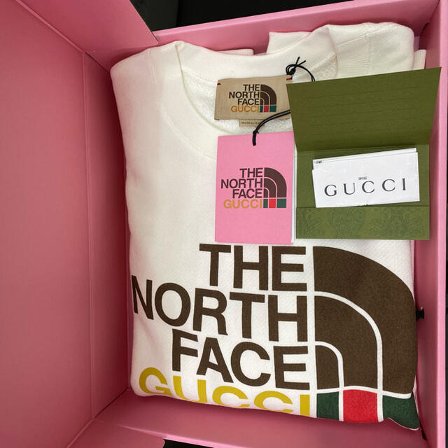 Gucci(グッチ)のgucci × the north face スウェットシャツ　Lサイズ レディースのトップス(トレーナー/スウェット)の商品写真