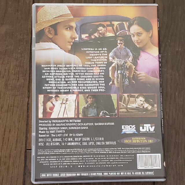 【インド映画DVD】LOOTERA  エンタメ/ホビーのDVD/ブルーレイ(韓国/アジア映画)の商品写真