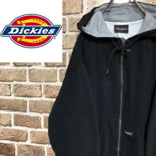 ディッキーズ(Dickies)の☆ディッキーズ☆ジップパーカー　裏サーマル　ジェニュイン　黒　フーディー(パーカー)