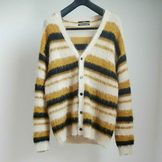 unused 19aw 5g border knit cardigan