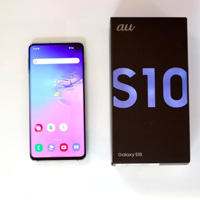 Galaxy(ギャラクシー)の【美品】Galaxy S10 SCV41 プリズムブルー SIMロック解除済み スマホ/家電/カメラのスマートフォン/携帯電話(スマートフォン本体)の商品写真