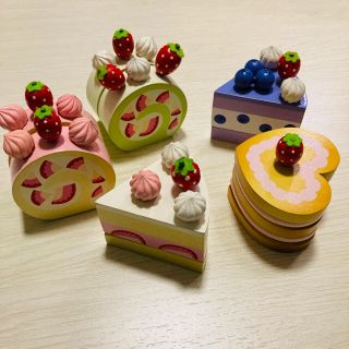 マザーガーデン単品ケーキ5点セット(知育玩具)